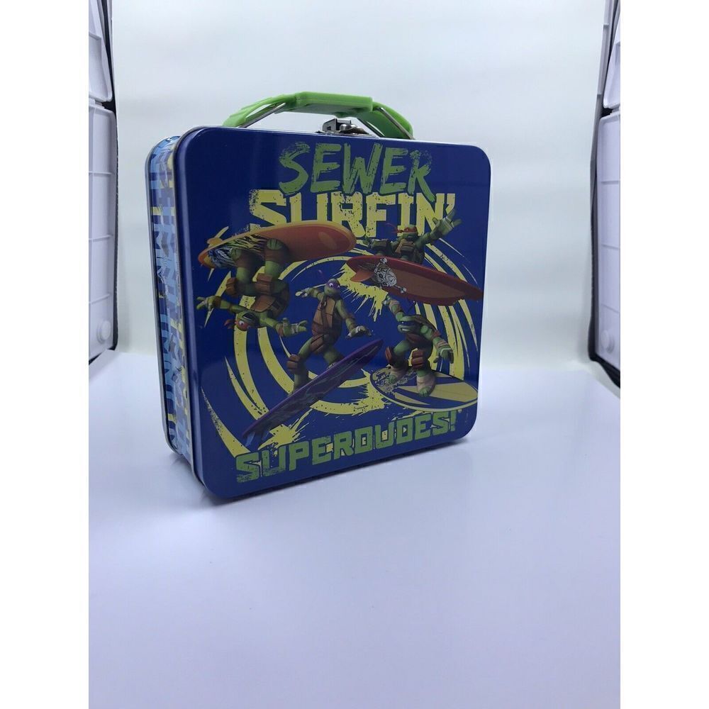 Teenage Mutant Ninja Turtles TMNT Sewer Surfin Superdudes Metal Lunchbox
